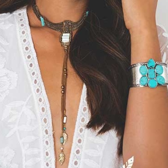 Boho Love Jewelry - LAST ONE! Boho Layered Drop Choker